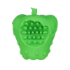 Juguete para perros de goma natural diseñado con frutas, juguete indestructible para perros, juguetes molares chirriantes, juguetes para perros X'Mas Apple