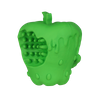 Juguete para perros de goma natural diseñado con frutas, juguete indestructible para perros, juguetes molares chirriantes, juguetes para perros X'Mas Apple