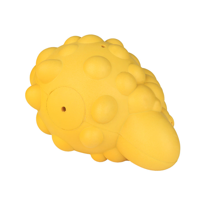 Juguetes para mascotas OEM / ODM, juguetes chillones de goma para perros indestructibles, juguetes para masticar comida para perros de ovejas